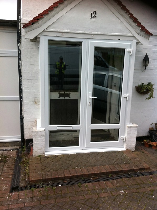 uPVC French doors fitted as front entrance in Brockley